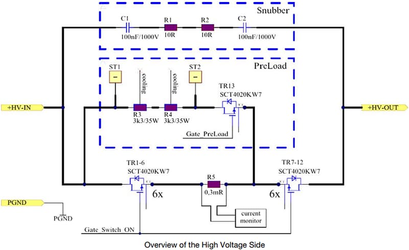 Vishay Conception de référence 800VDC eFuse bidirectionnelle 50 A