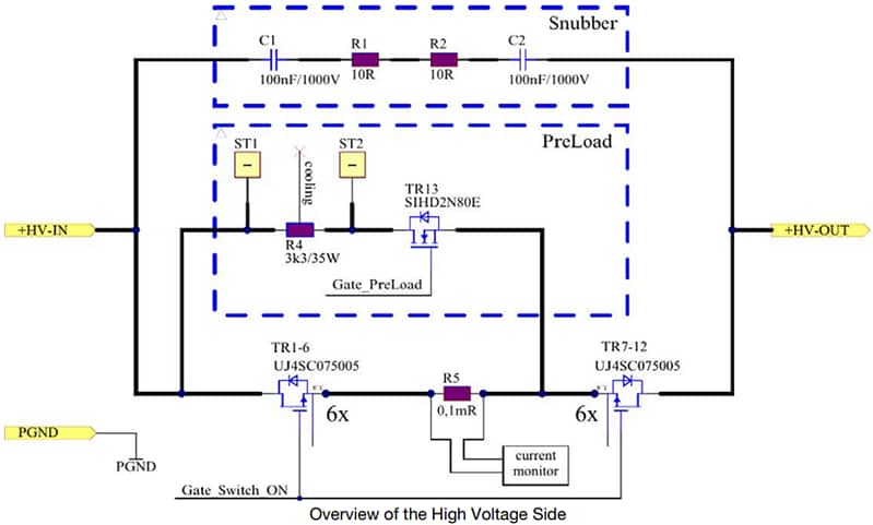 Vishay Conception de référence 400VDC eFuse bidirectionnelle 100 A
