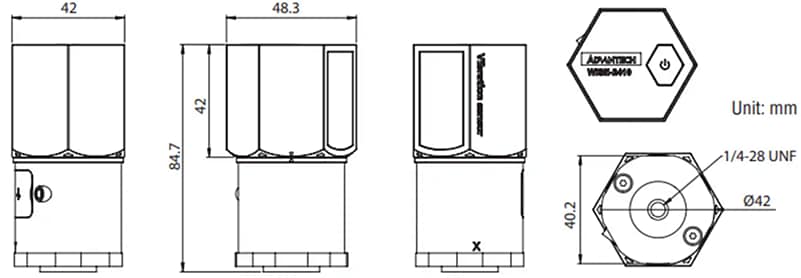 Plan mécanique - Advantech Kit de démarrage WISE-2410SK-NA