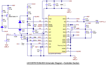 Schéma - Texas Instruments Module d'évaluation UCC28781EVM-053
