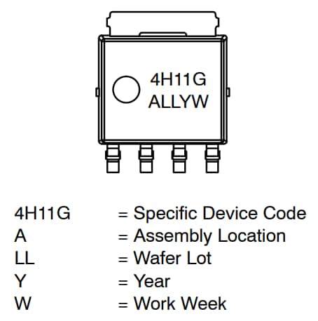 onsemi Transistors à usage général MJK44H11T