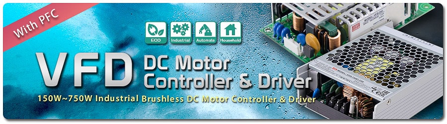 MEAN WELL Pilotes de fréquence avec fonction PFC VFD-C-230