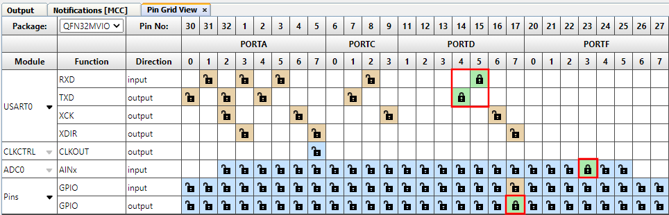 Microchip Technology Démonstration de pression avec AVR64DD32