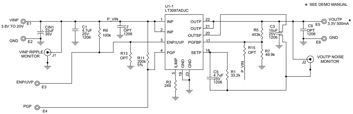 Schéma - Analog Devices Inc. Carte d'évaluation EVAL-LT3097-AZ