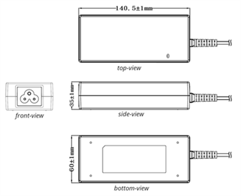 Plan mécanique - CUI Inc Adaptateurs SDI120B pour plate-forme fixe