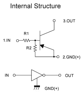 Application Circuit Diagram - Micro Commercial Components (MCC) DTA123EUA PNP Digital Transistor