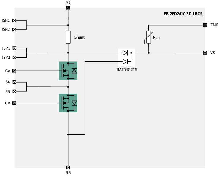 Infineon Technologies Cartes EB 2ED2410 3D/3M