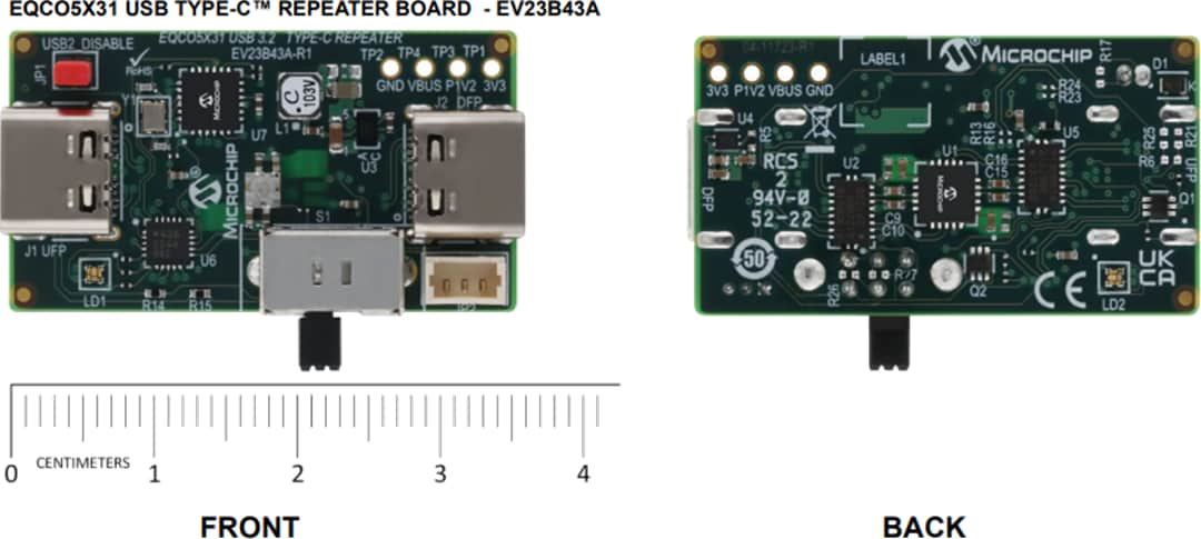 Microchip Technology Cartes d’évaluation USB Type-C™ EQCO5X31