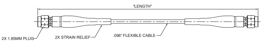Johnson / Cinch Connectivity Solutions Faisceaux de câbles flexibles 67 GHz 1,85 mm