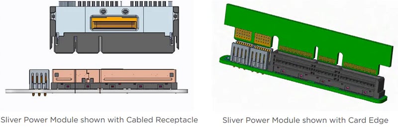 Infographie - TE Connectivity Interconnexions Sliver pour SFF-TA-1002