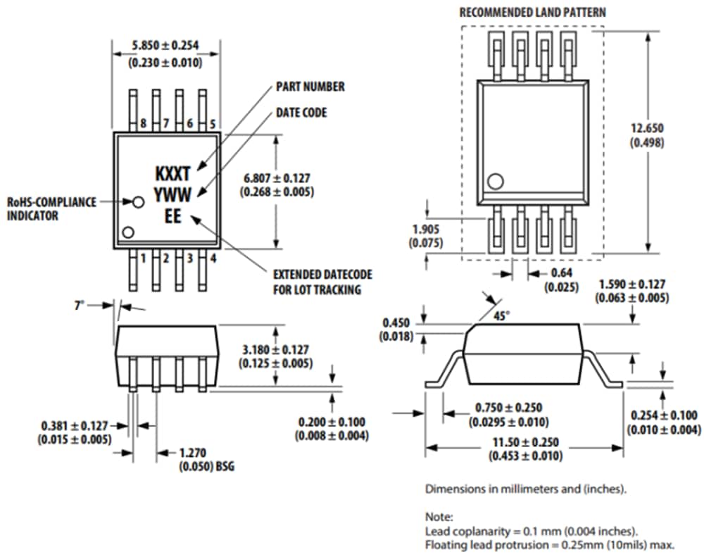 Broadcom Optocoupleurs CMOS numériques ACPL-K71T et ACPL-K72T