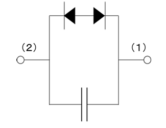 Schéma du circuit d'application - ROHM Semiconductor Condensateurs RF au silicium RASMID