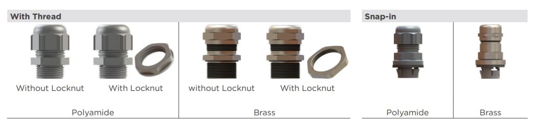 TE Connectivity / Entrelec Presse-étoupes de câble et accessoires