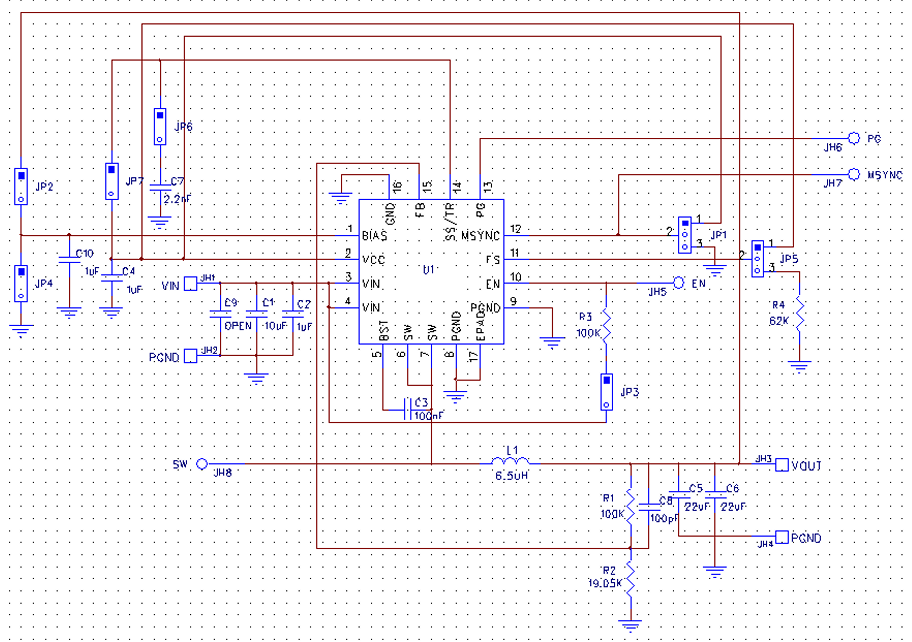 Schéma - Diodes Incorporated Carte d'évaluation AP66300Q