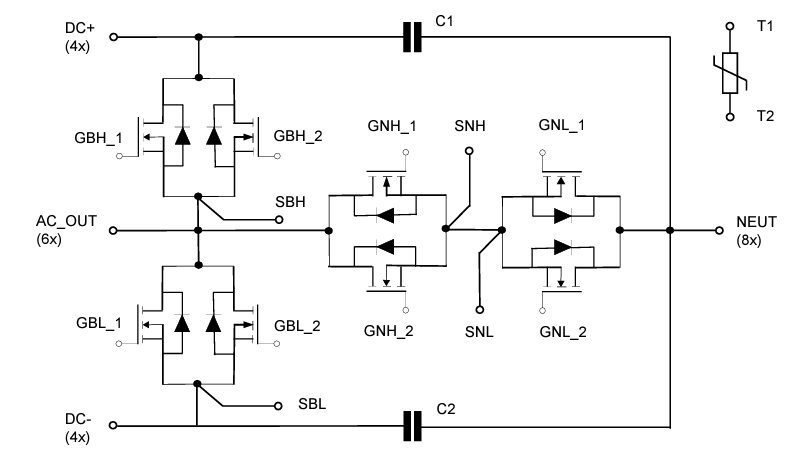 Plan mécanique - STMicroelectronics Module de puissance ACEPACK 2