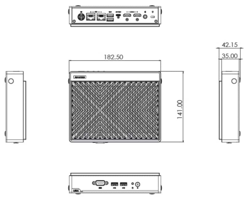Advantech Passerelle préconfigurée de stockage UBX-110K 4K UHD