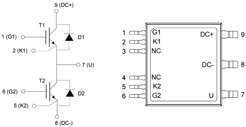 STMicroelectronics IGBT STGSH50M120D ACEPACK SMIT avec diode