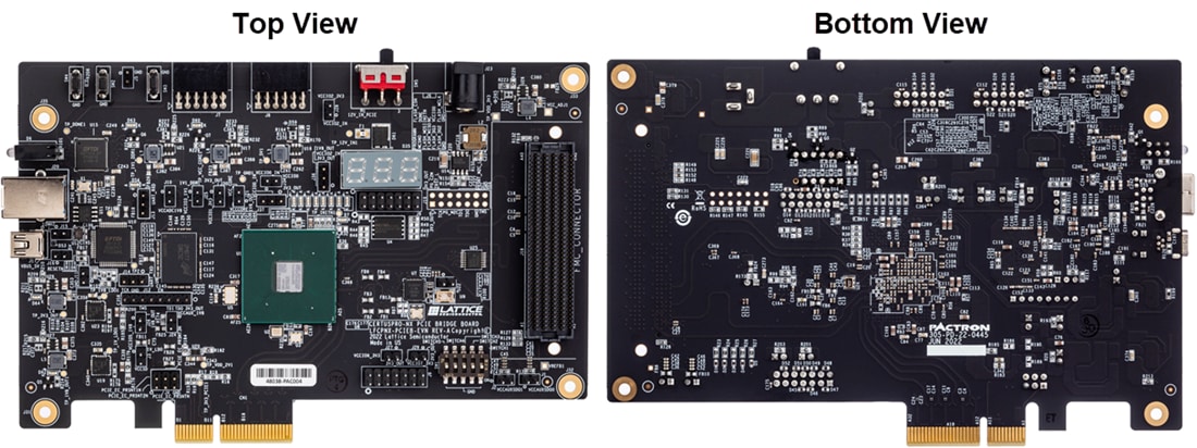 Plan mécanique - Lattice Semiconductor Carte pont PCIe Certus-NX