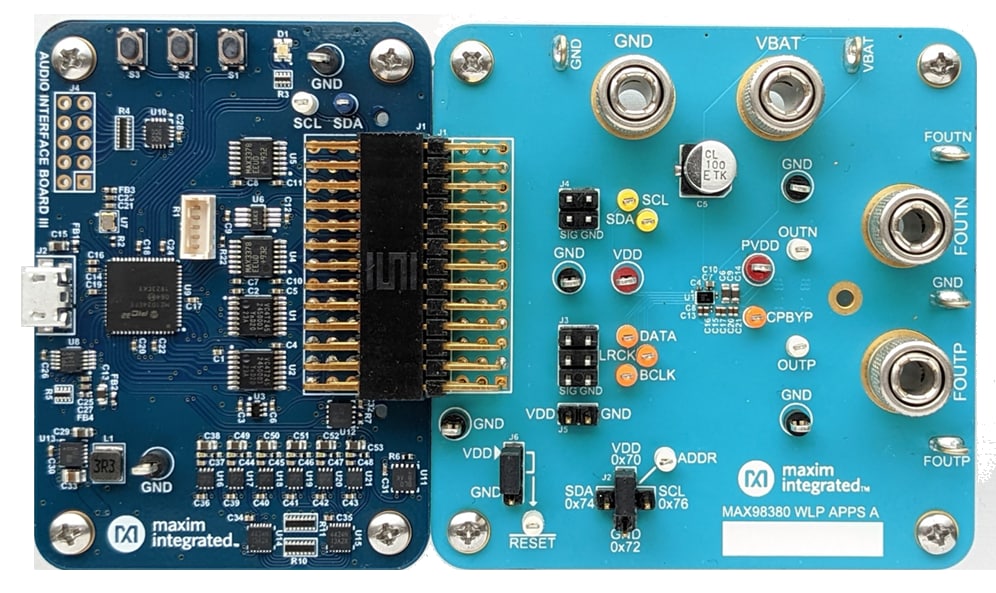 Circuit de localisation - Analog Devices / Maxim Integrated Système d'évaluation MAX98380EVSYS