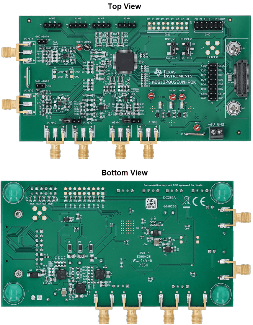 Plan mécanique - Texas Instruments Module d'évaluation (EVM) ADS1278EVM-PDK