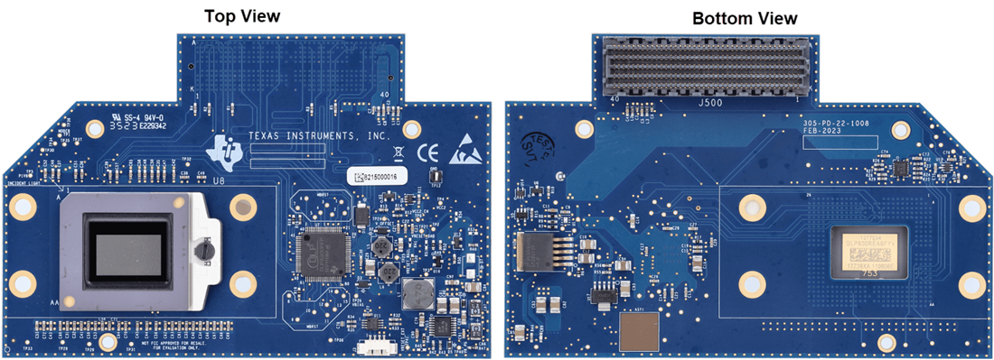 Plan mécanique - Texas Instruments Module d'évaluation (EVM) DMD DLP800REEVM