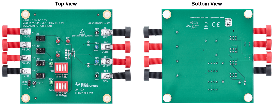 Plan mécanique - Texas Instruments Module d'évaluation (EVM) de commutateur de charge TPS22996EVM