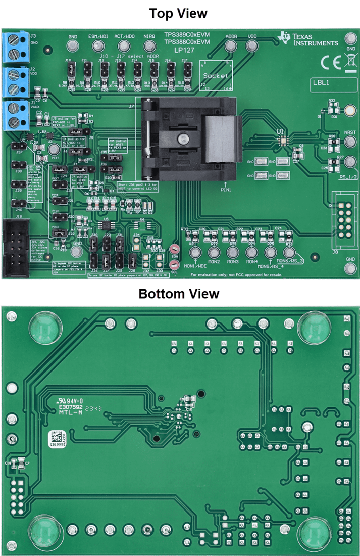 Plan mécanique - Texas Instruments Module d'évaluation (EVM) de superviseur TPS389C0XEVM