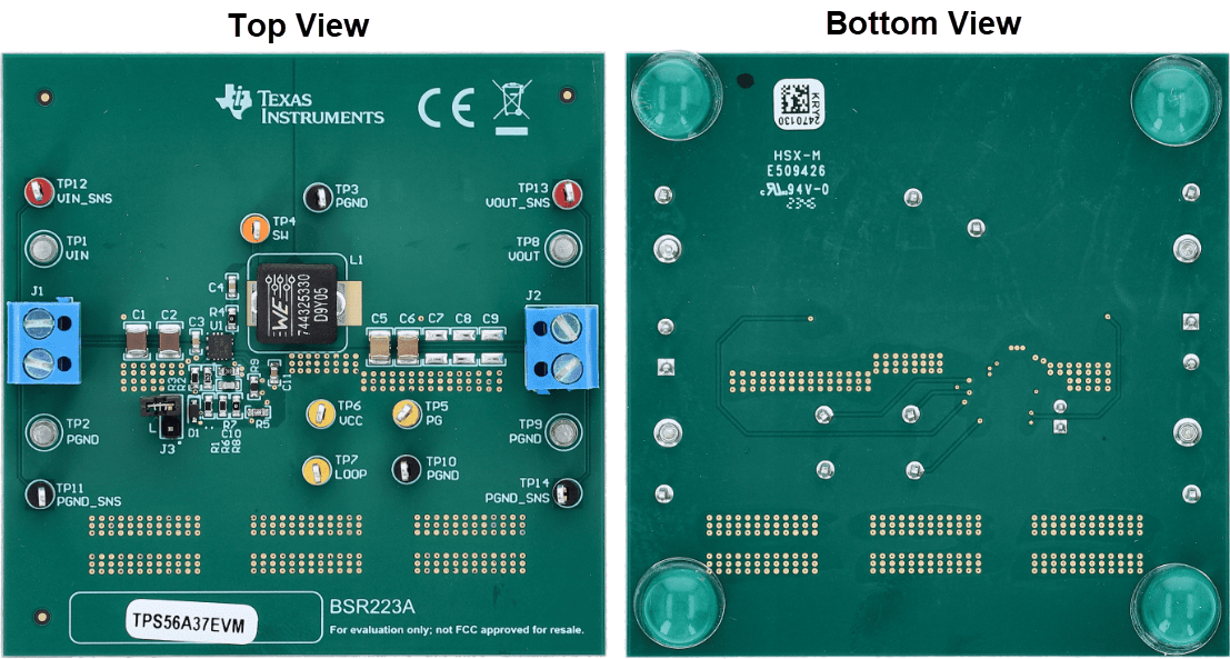 Plan mécanique - Texas Instruments Module d'évaluation (EVM) de convertisseur TPS56A37EVM