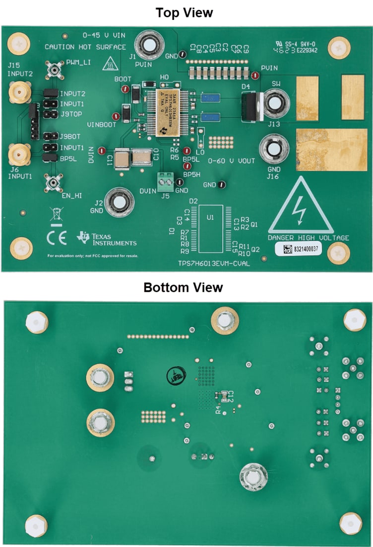 Plan mécanique - Texas Instruments Module d'évaluation de pilote de grille TPS7H6013EVM-CVAL