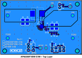 Diodes Incorporated Carte d'évaluation AP66300