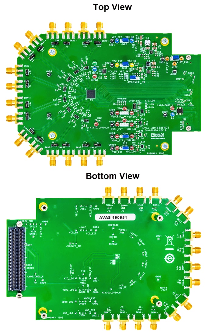 Plan mécanique - Analog Devices Inc. Carte d'évaluation EVAL-AD4857FMCZ AD4857