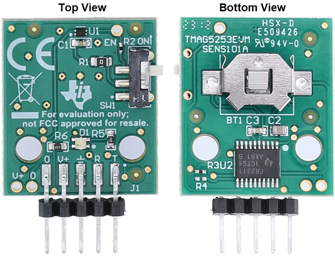Circuit de localisation - Texas Instruments Module d'évaluation (EVM) du capteur TMAG5253EVM