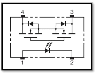 Schéma - Omron Electronics Relais MOSFET G3VM-QR