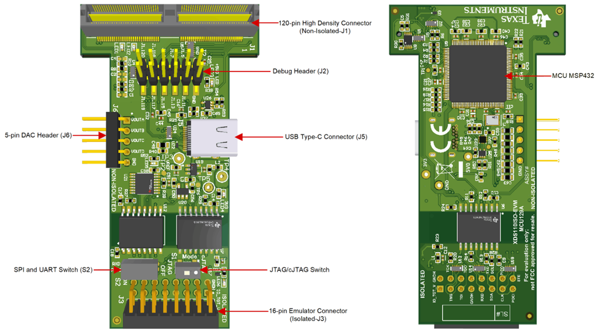 Texas Instruments Carte enfichable isolée XDS110ISO-EVM