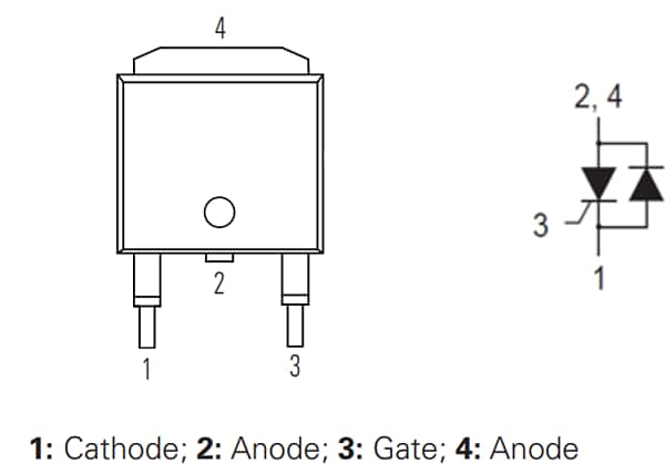 Plan mécanique - IXYS SCR sensible SRU6008DS2RP