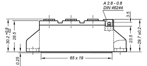 Graphique - IXYS Modules thyristors MCMA140P1600TA-NI