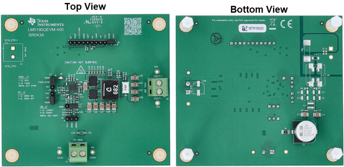 Circuit de localisation - Texas Instruments Module d'évaluation (EVM) LM5190Q1EVM-400