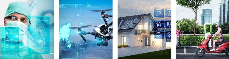 Infographie - Rosenberger Applications magnétiques de puissance/de données