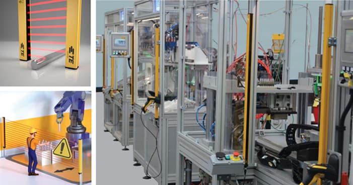 Infographie - TE Connectivity Rideaux de lumière de sécurité