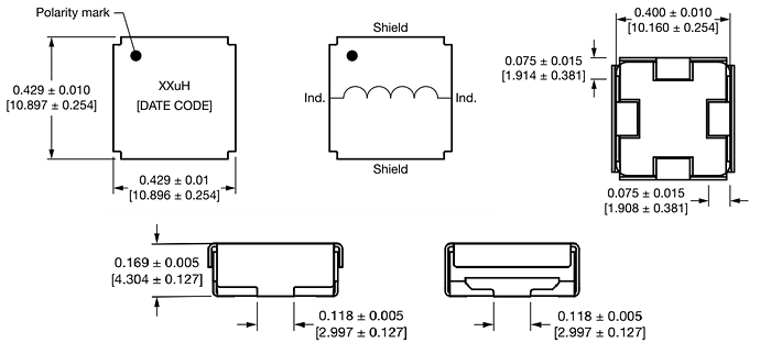 Graphique - Vishay / Dale Inductances à courant élevé IHLE4040DDEW