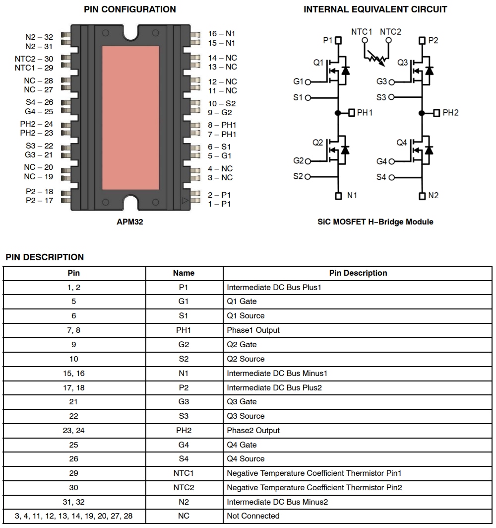 onsemi Module au carbure de silicium (SiC) NVXK2TR40WXT