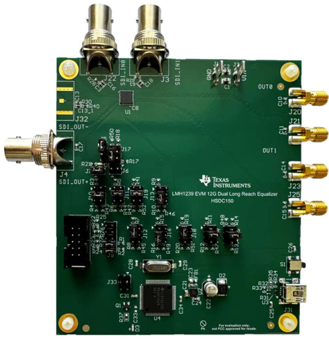 Circuit de localisation - Texas Instruments Module d'évaluation (EVM) d'égalisateur LMH1239EVM