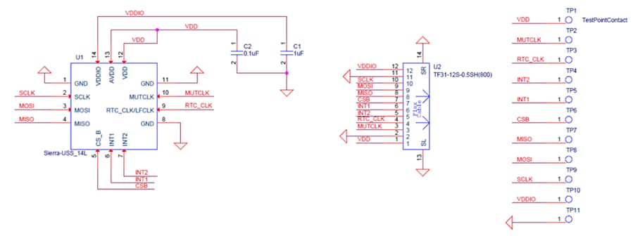 Schéma - TDK InvenSense Module d'évaluation EV_MOD_ICU-10201-00