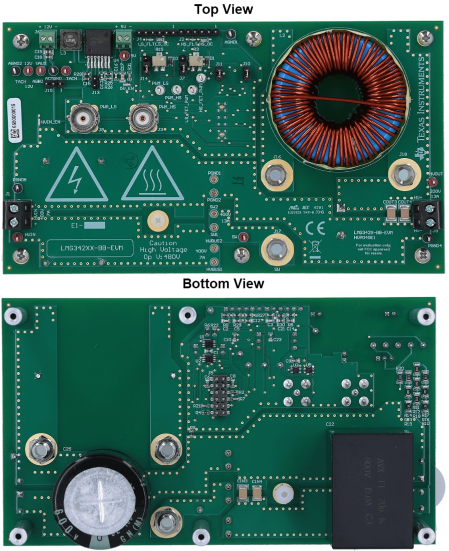 Plan mécanique - Texas Instruments Module d'évaluation (EVM) LMG342X-BB-EVM
