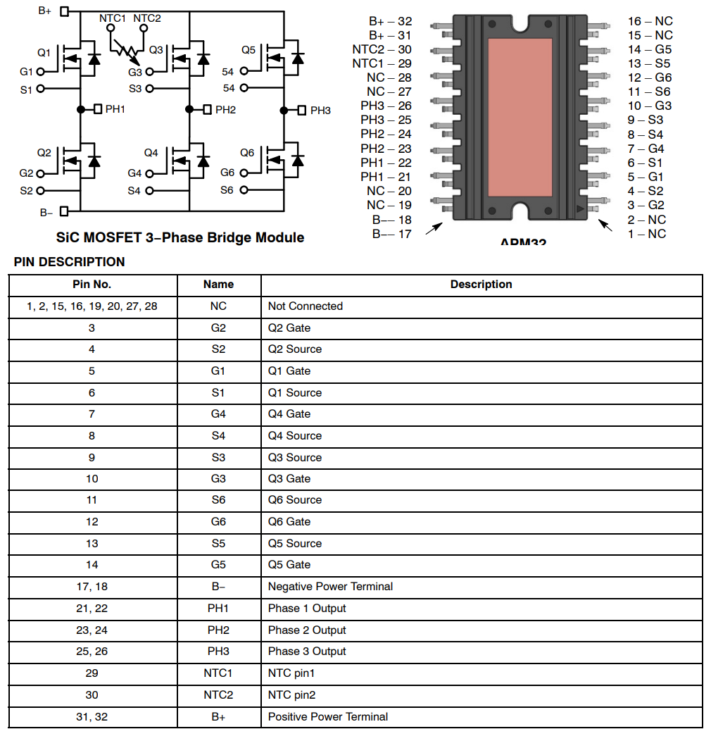 onsemi Module au carbure de silicium (SiC) NVXK2VR40WXT2
