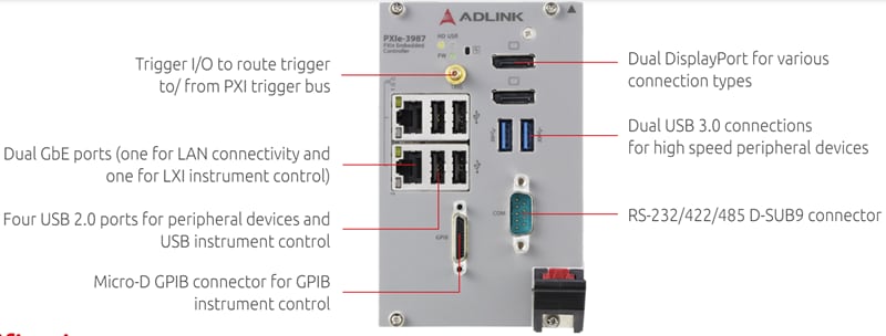 ADLINK Technology Contrôleur intégré Express PXIE-39X