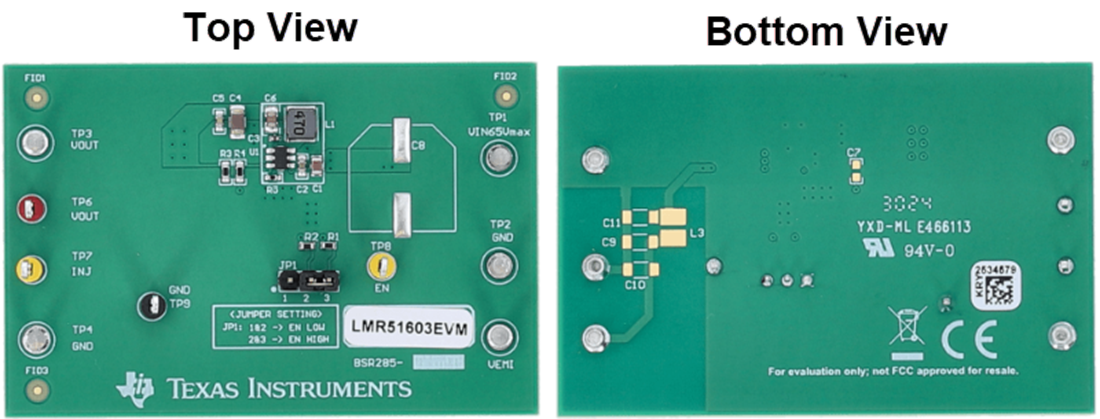 Circuit de localisation - Texas Instruments Module d'évaluation (EVM) de convertisseur LMR51603EVM