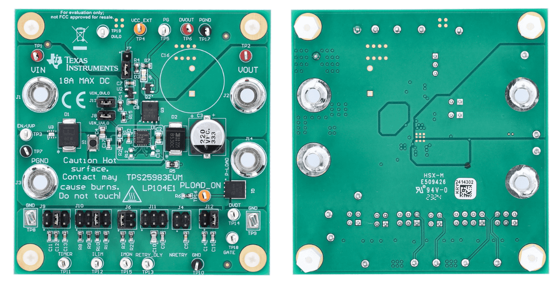 Circuit de localisation - Texas Instruments Module d'évaluation TPS25983EVM