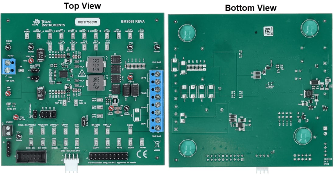 Plan mécanique - Texas Instruments Module d'évaluation du contrôleur (EVM) bq2577xGEVM