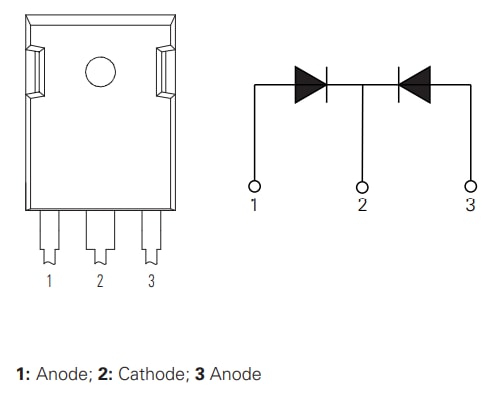 Littelfuse Diode à récupération rapide DPF120C600HB